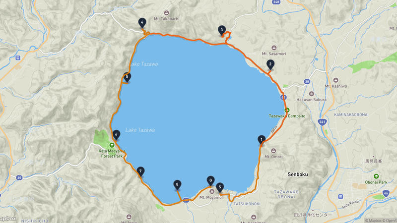 Semboku to Lake Tazawa Cycling Route