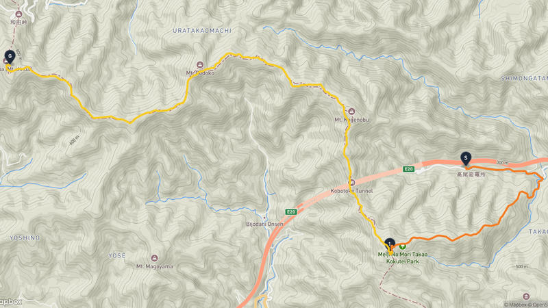 高尾山〜相模原市緑区 ハイキングルート