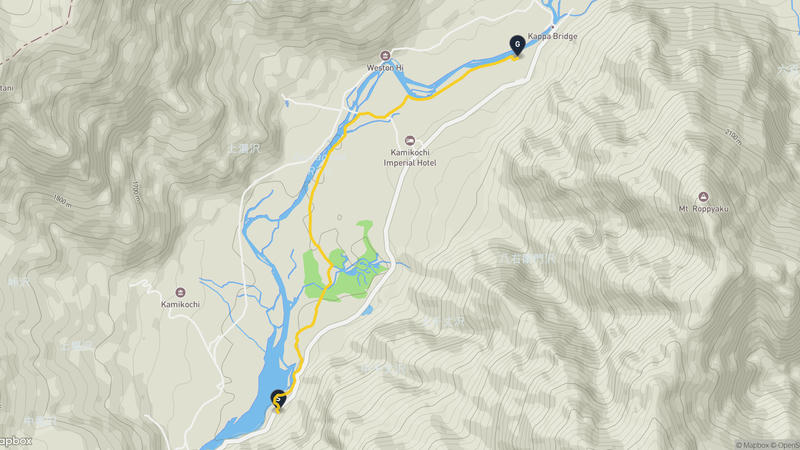 霞澤岳 登山路線