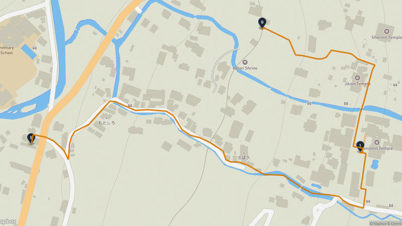 三千院 徒步路线