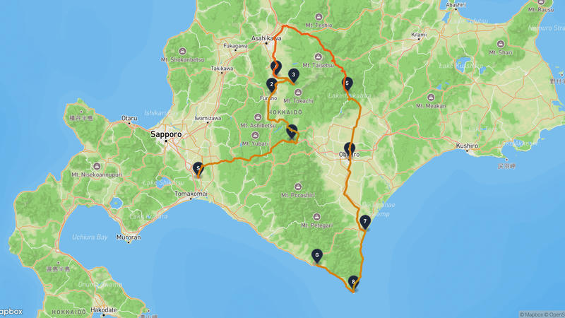 千歳市至様似町 駕車路線