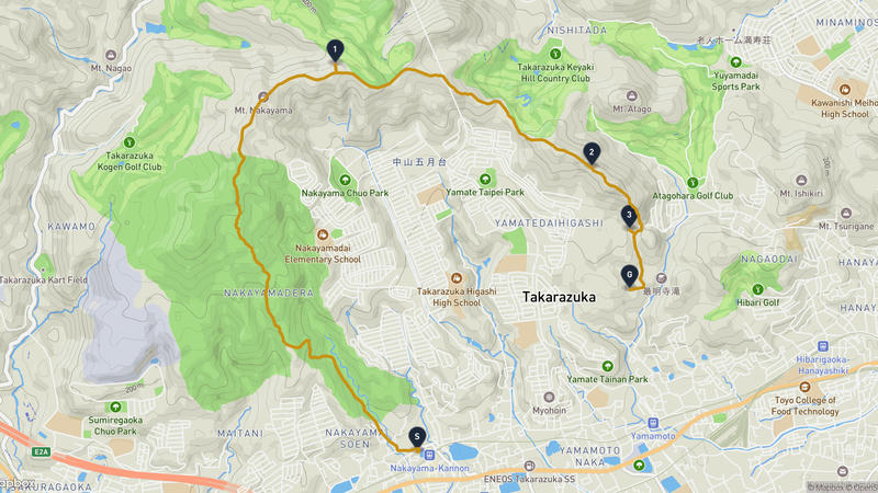 เส้นทางจักรยาน Mefu Shrine-Manganji Temple (Kawanishi)