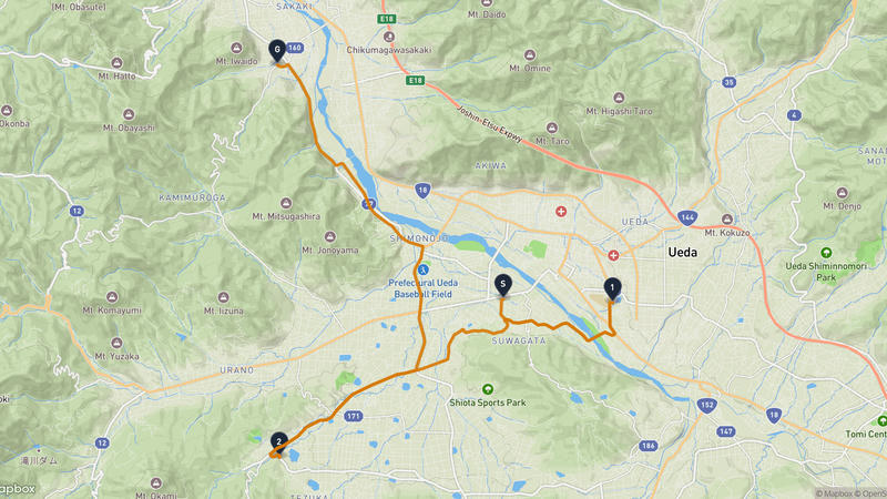 Ueda Castle to Sakaki Drive
