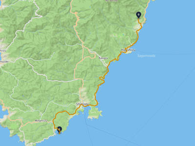 南伊豆町 → 東伊豆町