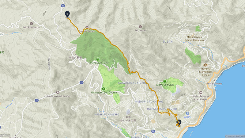 Kannami to Atami Onsen Hiking Route
