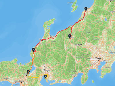 新潟市南区 → 中部國際機場