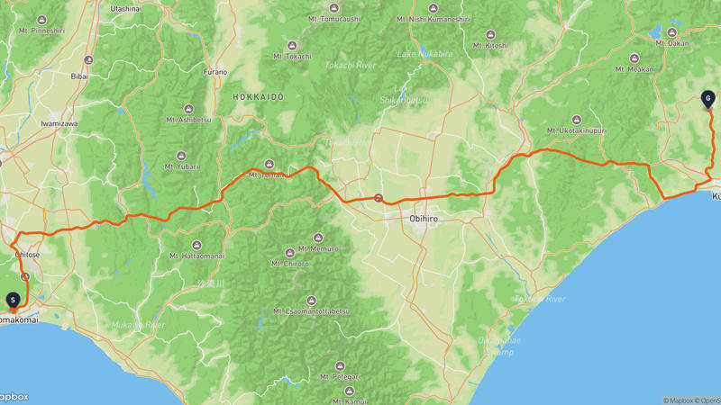 苫小牧市〜鶴居村 ドライブルート
