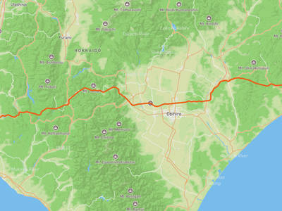 苫小牧市 → 鶴居村