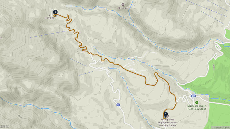 那須高原至那须岳 驾车路线