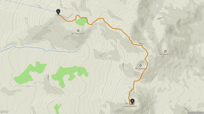 八甲田山 登山路線