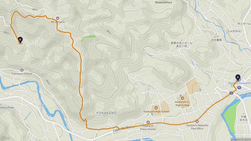 あきる野市 徒步路线