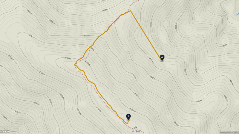 Mount Ena Hiking Route
