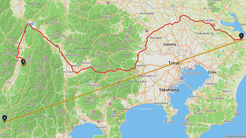 Nakagawa to Toyone Drive