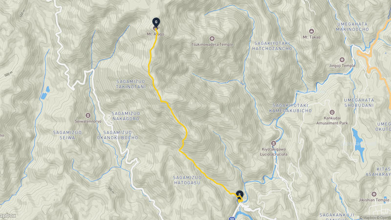 清瀧川至愛宕山 登山路線