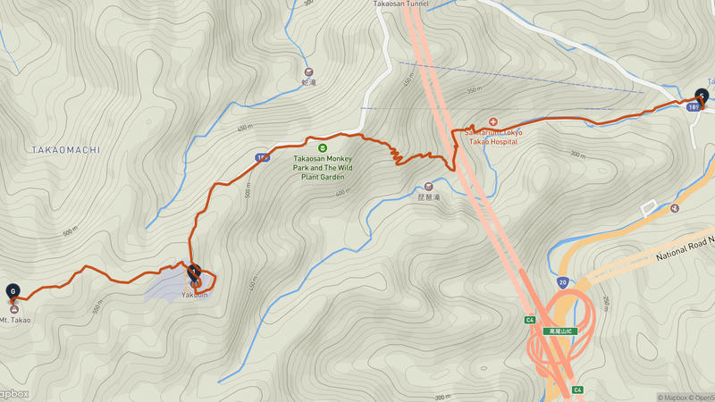 高尾山 登山路線