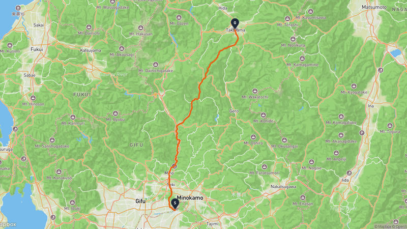 犬山城至高山城 徒步路线
