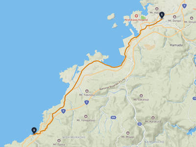 濱田城 → 浜田市