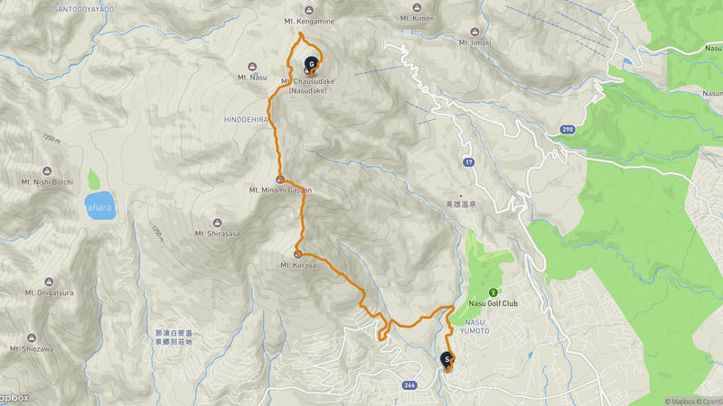 Nasu to Mount Nasu Hiking Route