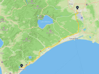 登別市 → 千歳市