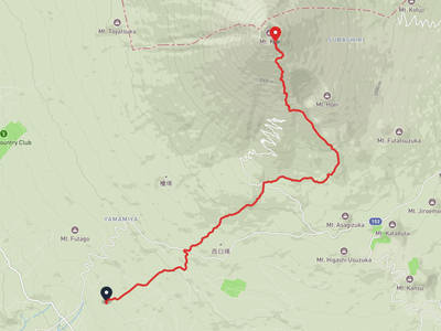 富士宮市 → 富士山