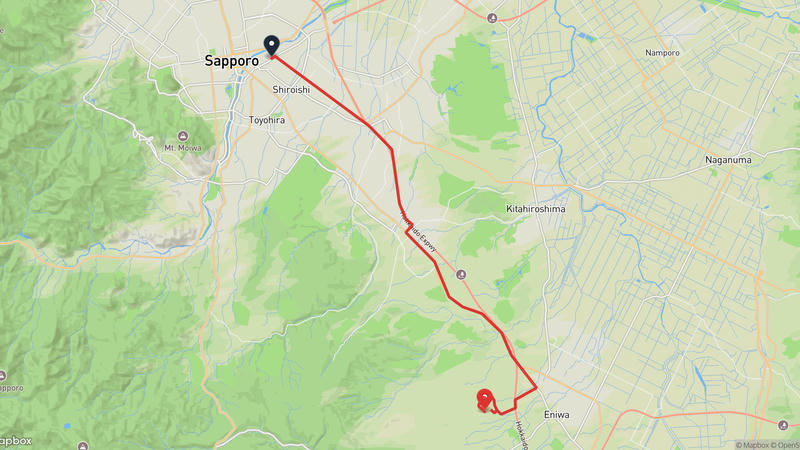 Sapporo Beer Museum to Eniwa Hiking Route