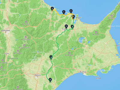 湧別町 → 豊頃町