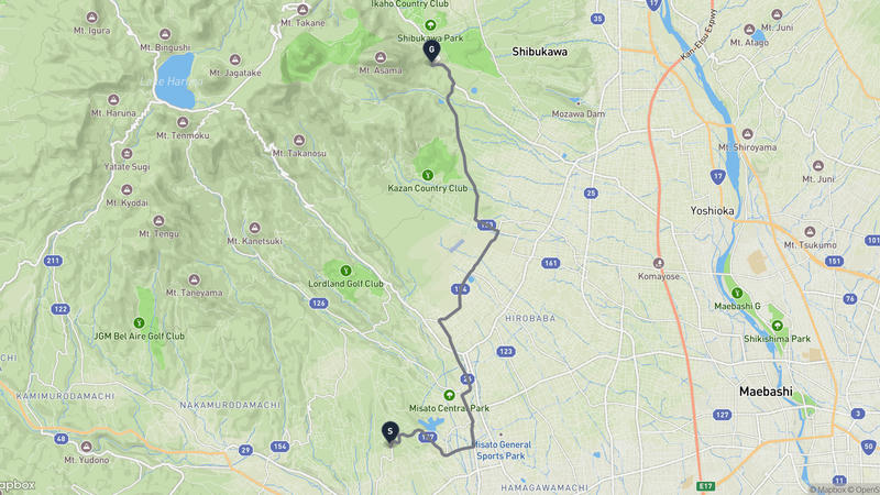 Minowa Castle to Shibukawa Drive
