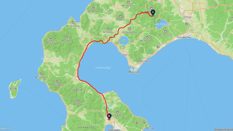 Mount Izari to Hokuto Hiking Route
