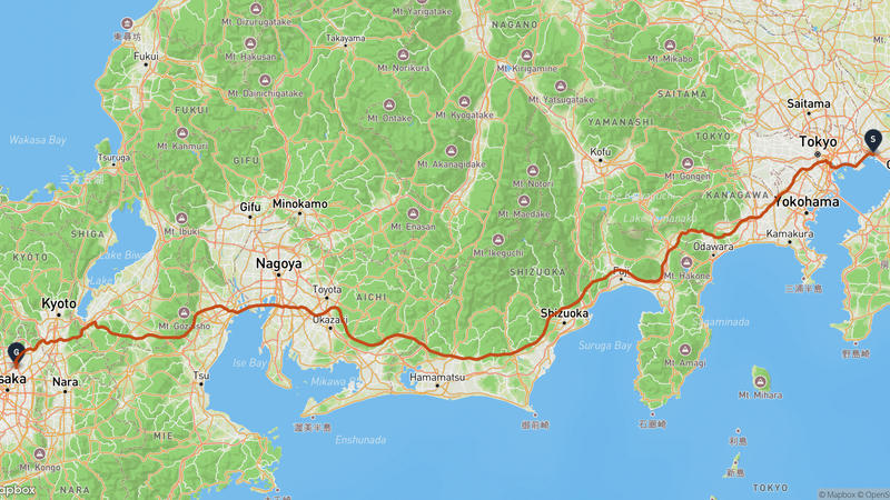 真間川至萬博樂園 駕車路線