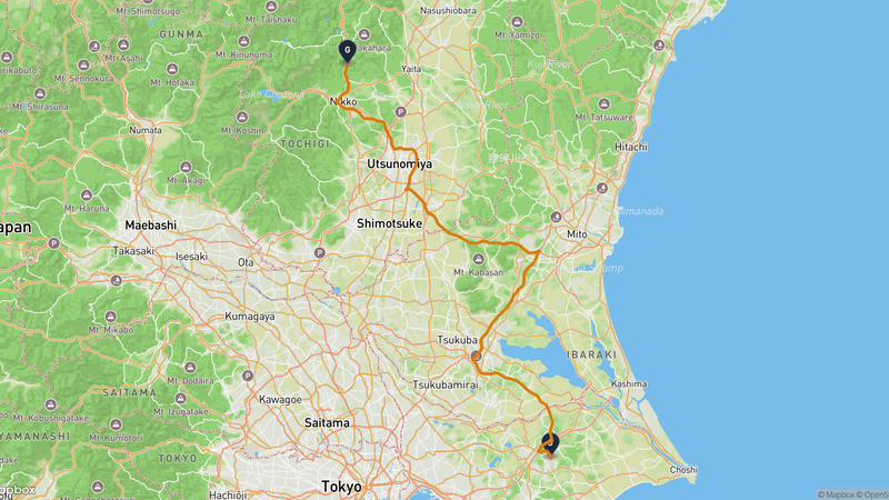 Narita to Tobu World Square Drive