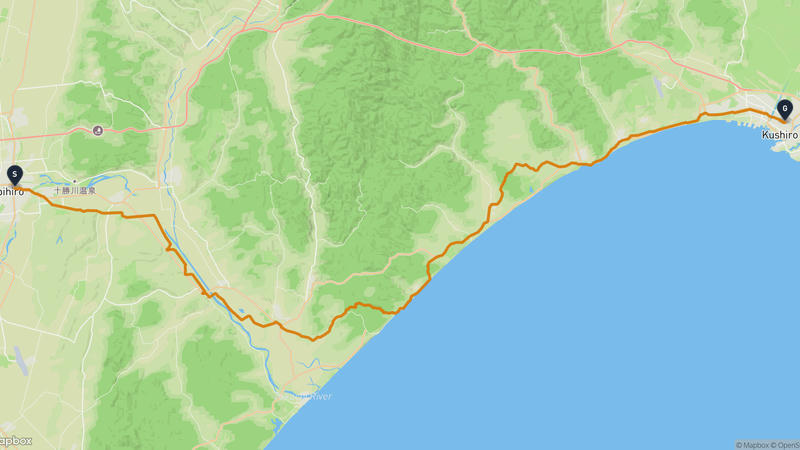 Obihiro to Kushiro Hiking Route