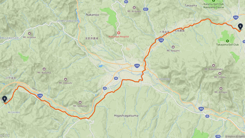 高山村至八場大壩 登山路線