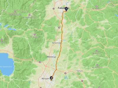 Fukushima → Koriyama