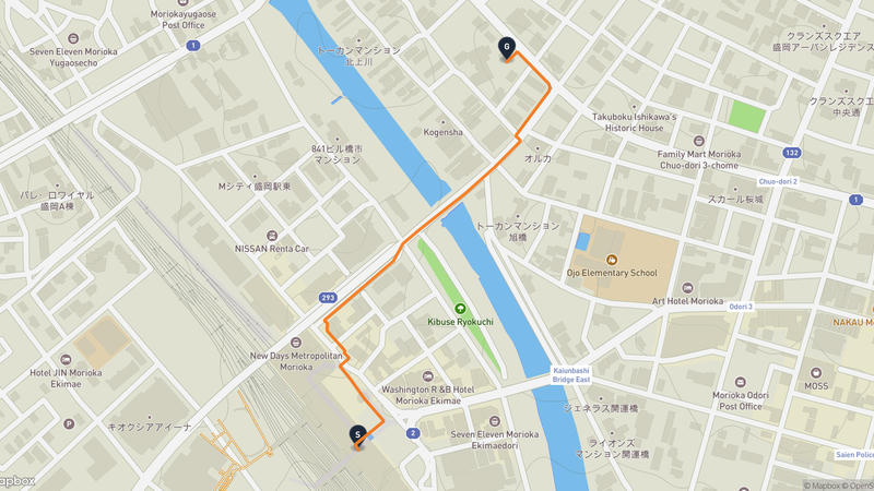 Morioka Castle Hiking Route