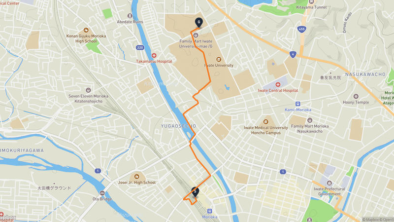 Morioka Castle Hiking Route