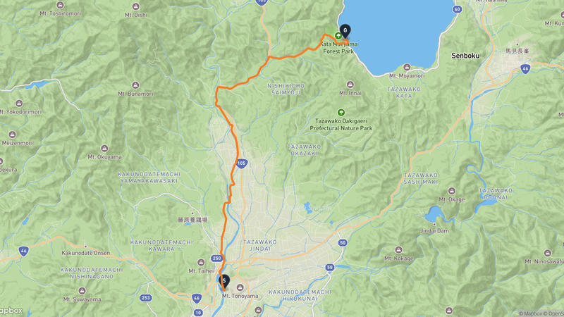 仙北市至田澤湖 登山路線