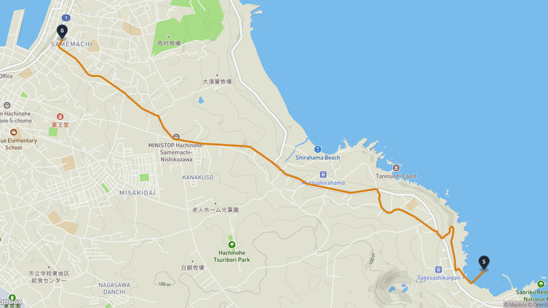八戸市〜蕪嶋神社 ハイキングルート