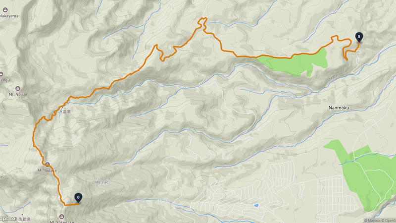 南牧村至橫岳 登山路線