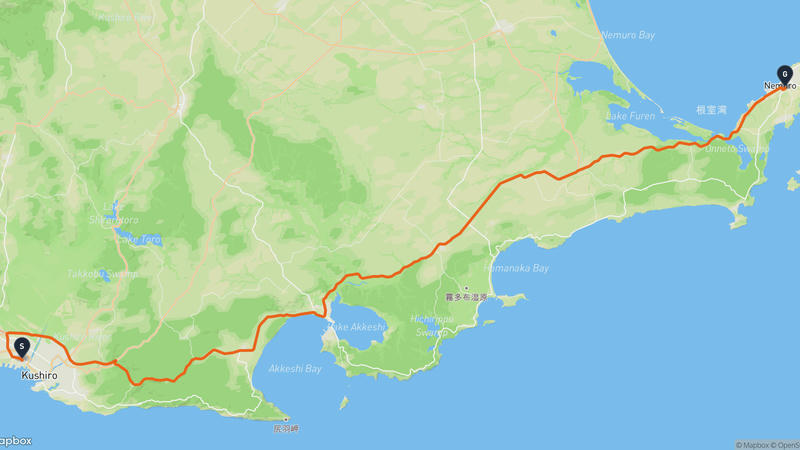Kushiro to Nemuro Drive