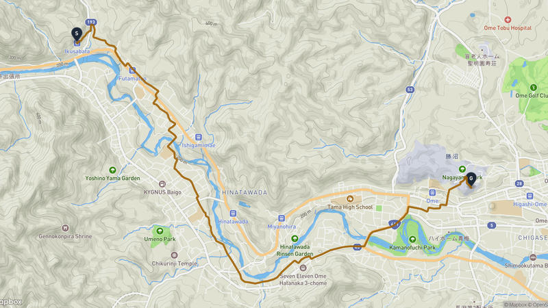 Ome to Sumiyoshi Shrine Hiking Route