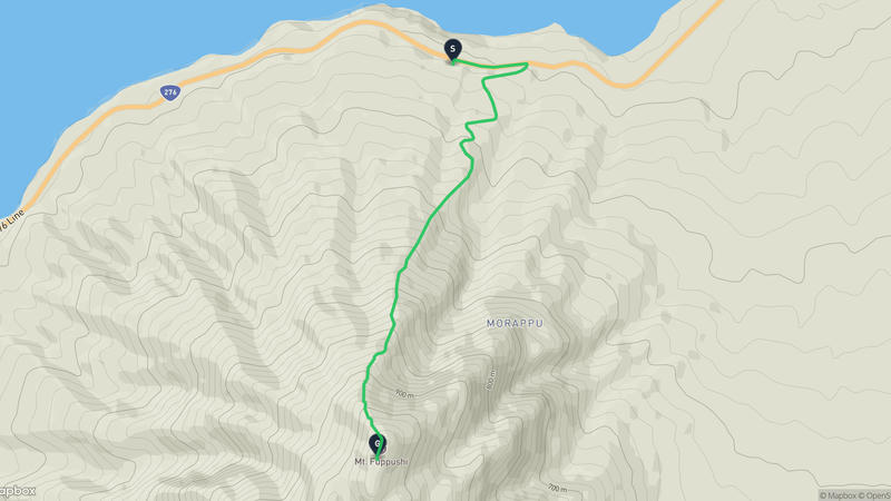 風不死岳 登山路線