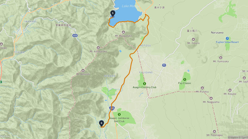 Lake Motosu to Fujinomiya Drive