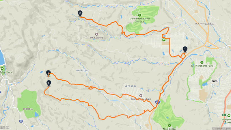 仙台市青葉区 登山路線