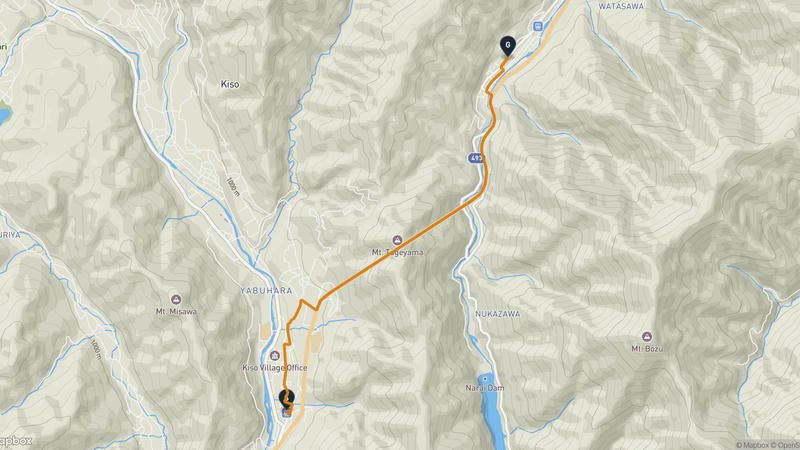 Kiso Village to Narai-juku Hiking Route