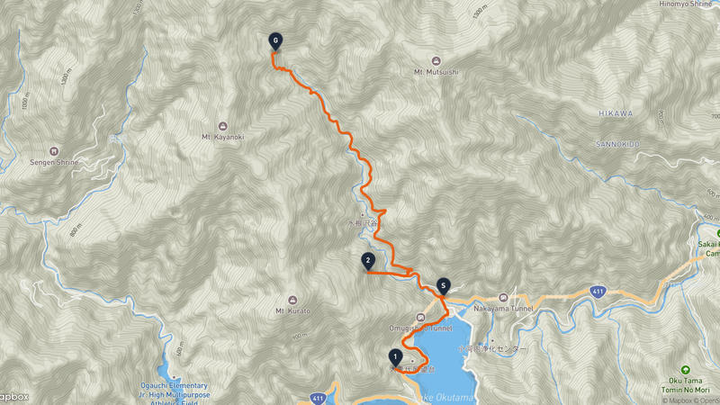 奥多摩町〜鷹ノ巣山 ハイキングルート