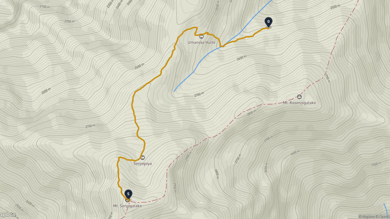 Mount Senjō (Akaishi) Hiking Route