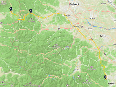 毛呂山町 → 軽井沢町