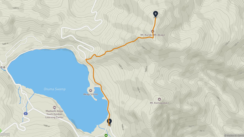 Mount Akagi Hiking Route