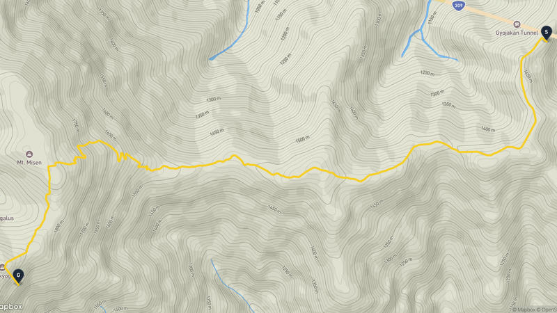 上北山村至八經岳 登山路線