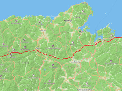 小浜城 → 鳥取城